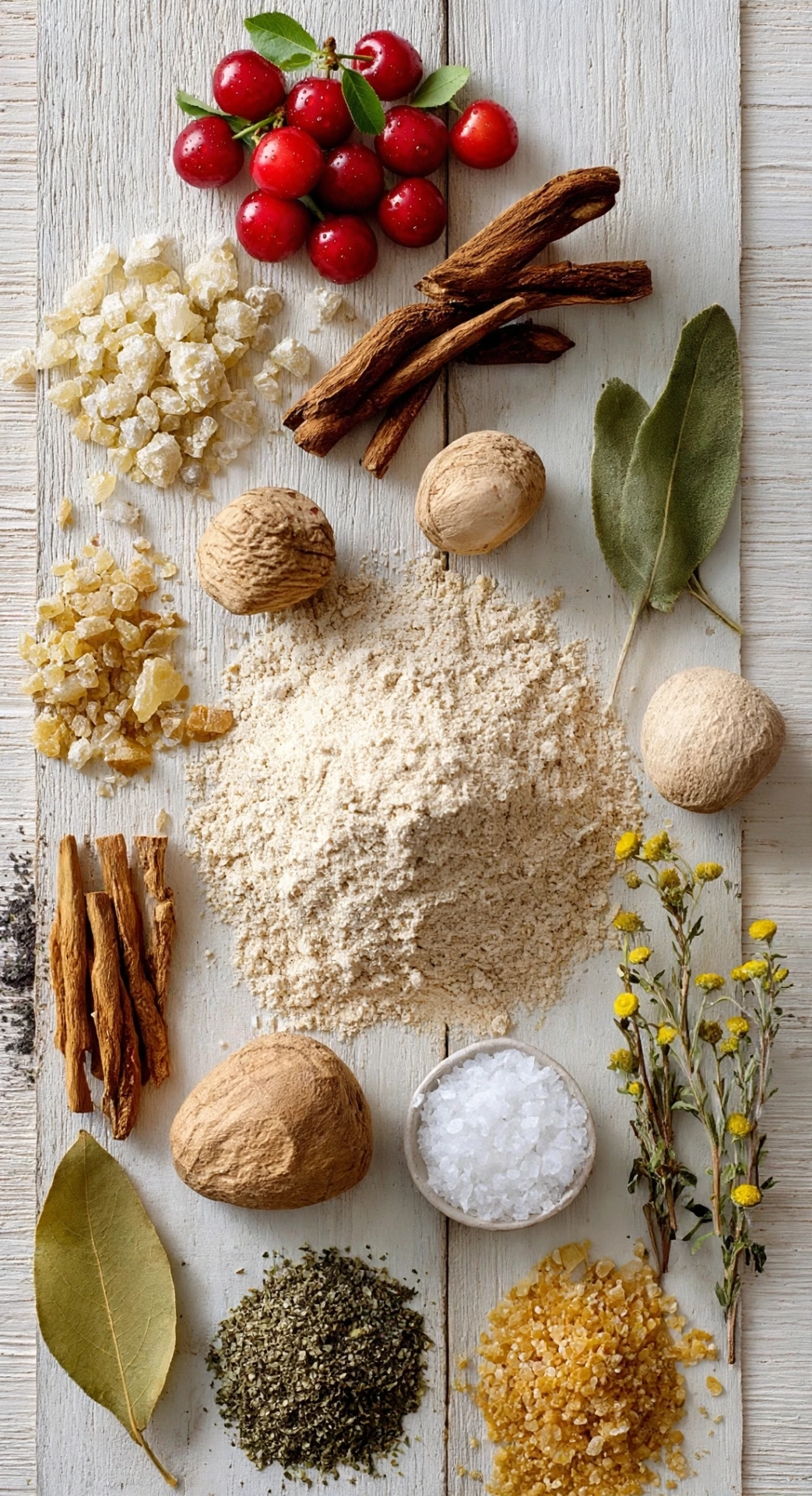 Botanical ingredients: red cherry, hops phytoestrogens and metabolic support herbs